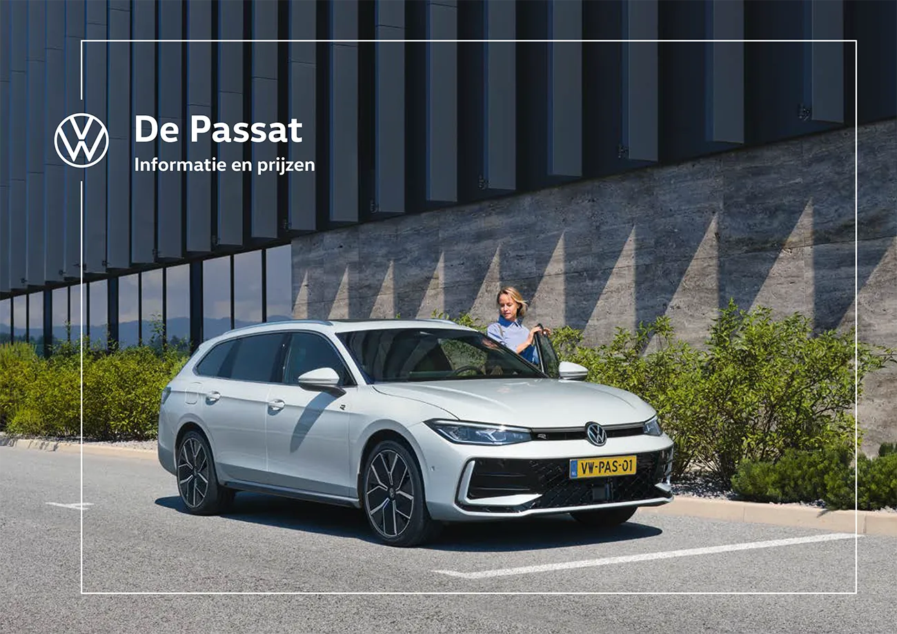 Brochure en prijslijst nieuwe Passat Volkswagen.nl